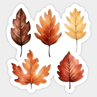 autumn leaves Sticker